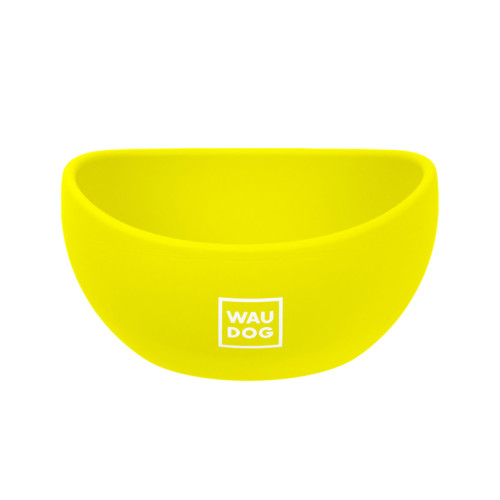Миска для собак WAUDOG Silicone, желтая