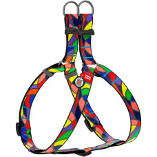 Шлея для собак WAUDOG Nylon рисунок "Витраж"