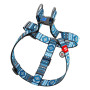 Шлея для собак WAUDOG Nylon рисунок "Этно синий"