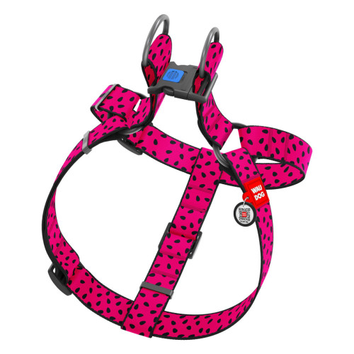 Шлея для собак WAUDOG Nylon рисунок "Арбуз"