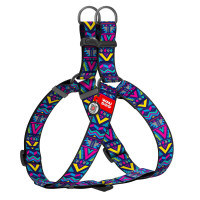 Шлея для собак WAUDOG Nylon рисунок "Инди"
