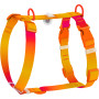 Шлея для собак анатомическая Н-образная WAUDOG Nylon Recycled "Градиент Оранжевый"