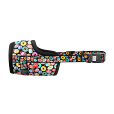 Намордник для собак WAUDOG Nylon, малюнок Пончики, пластиковий фастекс