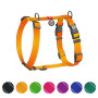 Шлея для собак Н-образная светоотражающая WAUDOG Nylon Mono цвет "Оранжевый"