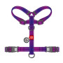 Шлея для собак Н-образная светоотражающая WAUDOG Nylon Mono цвет "Фиолетовый"