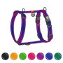 Шлея для собак Н-образная светоотражающая WAUDOG Nylon Mono цвет "Фиолетовый"