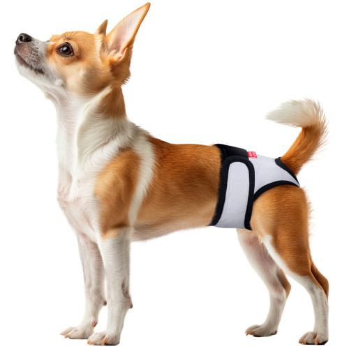 Пояс гигиенический для кобелей WAUDOG Vet на липучке Серый