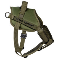 Шлея тактическая для собак WAUDOG PRO с металлическим фастексом Хаки