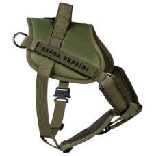 Шлея тактическая для собак WAUDOG PRO с металлическим фастексом Хаки