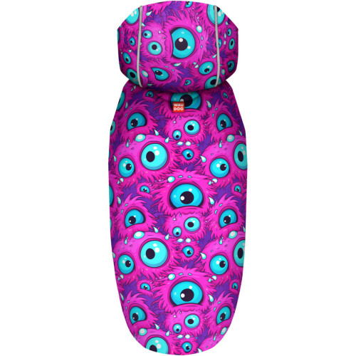 Дощовик-накидка для собак WAUDOG Clothes з капюшоном, малюнок «Око монстра»