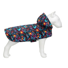 Дощовик-накидка для собак WAUDOG Clothes з капюшоном, малюнок «Нескінченні світи»