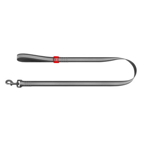 Поводок для собак водостойкий WAUDOG Waterproof, светоотражающий, серый (122 см - 305 см)