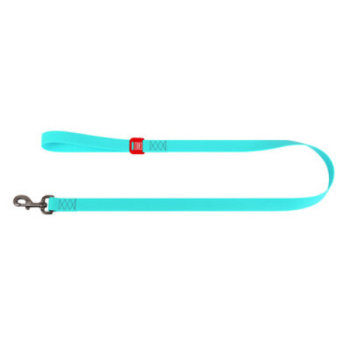 Поводок для собак водостойкий WAUDOG Waterproof, светонакопительный, ментолового цвета, (122 см - 305 см)