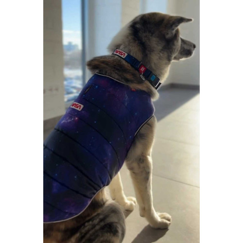 Курточка-накидка для собак WAUDOG Clothes, малюнок «NASA21»