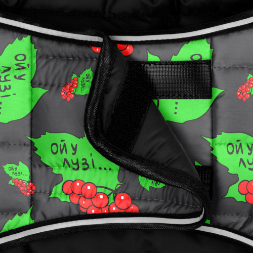 Куртка-накидка для собак WAUDOG Clothes, рисунок «Калина»