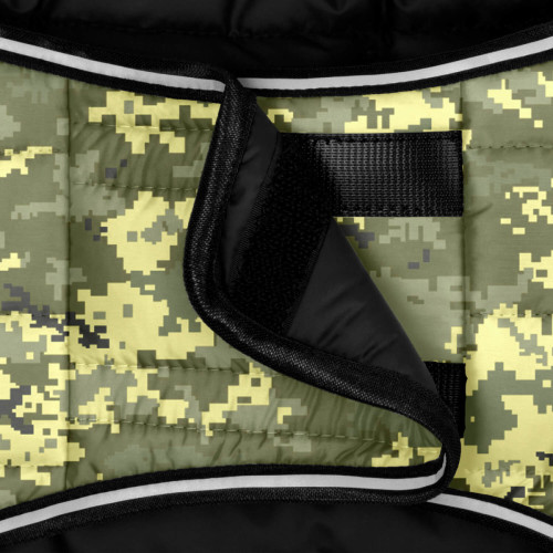 Куртка-накидка для собак WAUDOG Clothes, рисунок «Мілітарі»