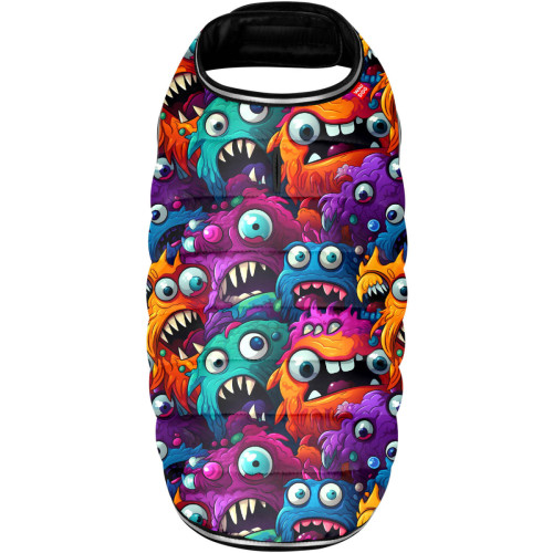 Курточка-накидка для собак WAUDOG Clothes, рисунок «Зубастые монстры»