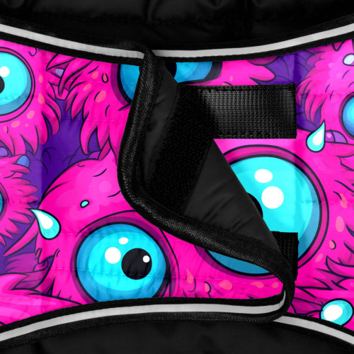 Курточка-накидка для собак WAUDOG Clothes, малюнок «Око монстра»