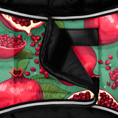 Курточка-накидка для собак WAUDOG Clothes, рисунок «Гранаты»