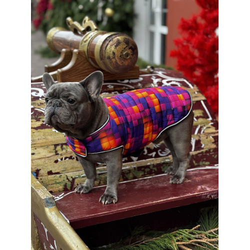 Курточка-накидка для собак WAUDOG Clothes, малюнок «Куби 3Д»