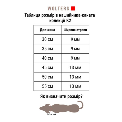 Ошейник-канат для собак Wolters, K2-Rope Programme, оливковый