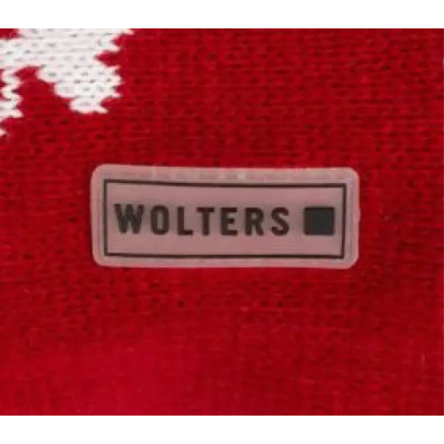 Вязаный свитер для собак Wolters Rudi с мотивом оленя красного цвета