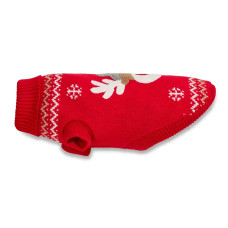 В’язаний светр для собаки Wolters Rudi з мотивом оленя, червоний