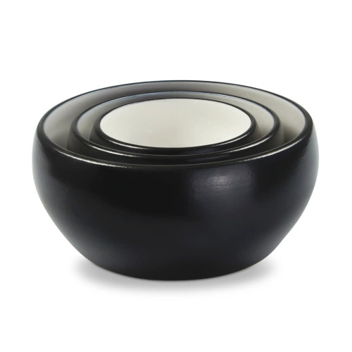 Миска для собак Wolters Diner Color, черно-белая 1.3 л