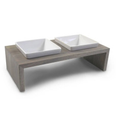 Двойные миски на подставке для собак Wolters Meshidai True, серые